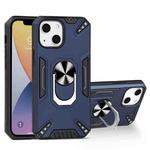 For iPhone 13 mini PC + TPU Protective Case with 360 Degrees Rotatable Ring Holder (Royal Blue)