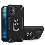 PC + TPU Protective Case with 360 Degrees Rotatable Ring Holder For iPhone 12(Black)