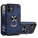 For iPhone 12 mini PC + TPU Protective Case with 360 Degrees Rotatable Ring Holder (Royal Blue)