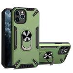 PC + TPU Protective Case with 360 Degrees Rotatable Ring Holder For iPhone 11 Pro Max(Dark Green)