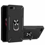 PC + TPU Protective Case with 360 Degrees Rotatable Ring Holder For iPhone 8 Plus & 7 Plus(Black)