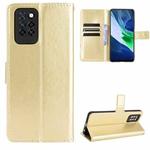 For Infinix Note 10 Pro Crazy Horse Texture Horizontal Flip Leather Case with Holder & Card Slots & Lanyard(Gold)