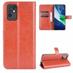 For Infinix Note 10 Crazy Horse Texture Horizontal Flip Leather Case with Holder & Card Slots & Lanyard(Brown)