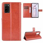 For Blackview A100 Crazy Horse Texture Horizontal Flip Leather Case with Holder & Card Slots & Lanyard(Brown)