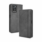 For Infinix Note 10 Pro / 10 Pro NFC Magnetic Buckle Retro Crazy Horse Texture Horizontal Flip Leather Case with Holder & Card Slots & Photo Frame(Black)