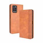 For Infinix Note 10 Pro / 10 Pro NFC Magnetic Buckle Retro Crazy Horse Texture Horizontal Flip Leather Case with Holder & Card Slots & Photo Frame(Brown)