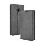 For Nokia C10 / C20 Magnetic Buckle Retro Crazy Horse Texture Horizontal Flip Leather Case with Holder & Card Slots & Photo Frame(Black)