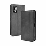 For Umidigi Power 5 Magnetic Buckle Retro Crazy Horse Texture Horizontal Flip Leather Case with Holder & Card Slots & Photo Frame(Black)