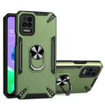 For LG K52 PC + TPU Protective Case with 360 Degrees Rotatable Ring Holder(Dark Green)