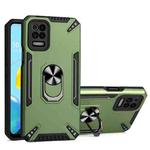 For LG K62 PC + TPU Protective Case with 360 Degrees Rotatable Ring Holder(Dark Green)
