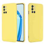 Pure Color Liquid Silicone Shockproof Full Coverage Case For OnePlus 9R(Yellow)