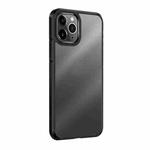 For iPhone 13 Pro Max wlons Ice-Crystal Matte PC+TPU Four-corner Airbag Shockproof Case (Black)