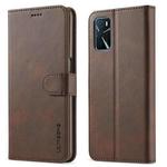 LC.IMEEKE Calf Texture Horizontal Flip Leather Case with Holder & Card Slots & Wallet For OPPO A16(Brown)