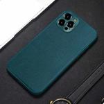 For iPhone 11 Pro Accurate Hole Braided Nylon Heat Dissipation PC + TPU Protective Case (Dark Green)