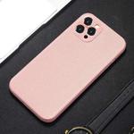 For iPhone 11 Pro Max Accurate Hole Braided Nylon Heat Dissipation PC + TPU Protective Case (Pink)