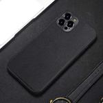 For iPhone 12 Accurate Hole Braided Nylon Heat Dissipation PC + TPU Protective Case(Black)