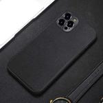 For iPhone 13 Accurate Hole Braided Nylon Heat Dissipation PC + TPU Protective Case(Black)