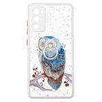 For Samsung Galaxy S20 FE 4G / 5G Colored Drawing Starry Sky Epoxy TPU Shockproof Case with Ring Holder(Owl)
