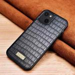 For iPhone 13 mini SULADA Crocodile Texture TPU Protective Case (Black)
