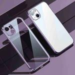For iPhone 13 mini SULADA Elastic Silicone Edge Frame + TPU All-inclusive Anti-fall Case (Purple)