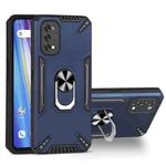 For Realme 7 Pro PC + TPU Protective Case with 360 Degrees Rotatable Ring Holder(Royal Blue)