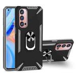 For OPPO Reno4 Pro PC + TPU Protective Case with 360 Degrees Rotatable Ring Holder(Gray)