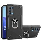 For OPPO Reno5 Pro 5G PC + TPU Protective Case with 360 Degrees Rotatable Ring Holder(Black)
