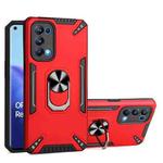 For OPPO Reno5 Pro 5G PC + TPU Protective Case with 360 Degrees Rotatable Ring Holder(Red)