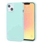 For iPhone 13 GOOSPERY SOFT FEELING Liquid TPU Shockproof Soft Case(Mint Green)