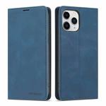 For iPhone 13 mini Forwenw Dream Series Magnetic Oil Edge Horizontal Flip Leather Case with Holder & Card Slot & Photo Frame & Wallet (Blue)