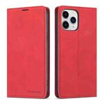 For iPhone 13 Forwenw Dream Series Magnetic Oil Edge Horizontal Flip Leather Case with Holder & Card Slot & Photo Frame & Wallet(Red)