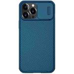 For iPhone 13 Pro NILLKIN Black Mirror Pro Series Camshield Full Coverage Dust-proof Scratch Resistant Phone Case (Blue)