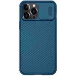 For iPhone 13 Pro Max NILLKIN Black Mirror Pro Series Camshield Full Coverage Dust-proof Scratch Resistant Phone Case (Blue)