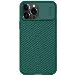 For iPhone 13 Pro Max NILLKIN Black Mirror Pro Series Camshield Full Coverage Dust-proof Scratch Resistant Phone Case (Green)