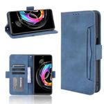 For Motorola Moto Edge 20 Lite Skin Feel Calf Pattern Horizontal Flip Leather Case with Holder & Card Slots & Photo Frame(Blue)