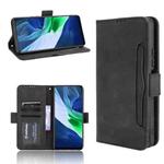 For Infinix Note 10 Skin Feel Calf Pattern Horizontal Flip Leather Case with Holder & Card Slots & Photo Frame(Black)