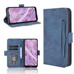 For Nokia C10/C20 Skin Feel Calf Pattern Horizontal Flip Leather Case with Holder & Card Slots & Photo Frame(Blue)