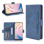 For Oukitel C21 Pro Skin Feel Calf Pattern Horizontal Flip Leather Case with Holder & Card Slots & Photo Frame(Blue)