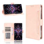 For Xiaomi Poco F3 GT/Redmi K40 Gaming Skin Feel Calf Pattern Horizontal Flip Leather Case with Holder & Card Slots & Photo Frame(Pink)