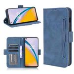 For OnePlus Nord 2 5G Skin Feel Calf Pattern Horizontal Flip Leather Case with Holder & Card Slots & Photo Frame(Blue)