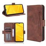 For ZTE Blade A71 Skin Feel Calf Pattern Horizontal Flip Leather Case with Holder & Card Slots & Photo Frame(Brown)