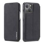 For iPhone 13 mini LC.IMEEKE Hon Ancient Series Horizontal Flip Leather Case with Holder & Card Slot (Black)