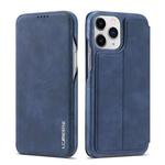 For iPhone 13 Pro LC.IMEEKE Hon Ancient Series Horizontal Flip Leather Case with Holder & Card Slot (Blue)