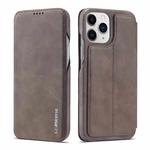 For iPhone 13 Pro Max LC.IMEEKE Hon Ancient Series Horizontal Flip Leather Case with Holder & Card Slot (Coffee)