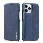 For iPhone 13 Pro Max LC.IMEEKE Hon Ancient Series Horizontal Flip Leather Case with Holder & Card Slot (Blue)