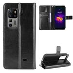 For Ulefone Armor 11 5G/11T 5G Crazy Horse Texture Horizontal Flip Leather Case with Holder & Card Slots & Lanyard(Black)