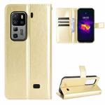 For Ulefone Armor 11 5G/11T 5G Crazy Horse Texture Horizontal Flip Leather Case with Holder & Card Slots & Lanyard(Gold)