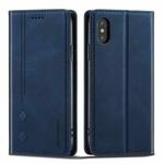 For iPhone XR Forwenw F2 Series Magnetic Horizontal Flip Leather Case with Holder & Card Slots & Wallet(Blue)
