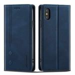 For iPhone XS Max Forwenw F2 Series Magnetic Horizontal Flip Leather Case with Holder & Card Slots & Wallet(Blue)