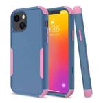For iPhone 13 mini Commuter Shockproof TPU + PC Protective Case (Royal Blue + Pink)